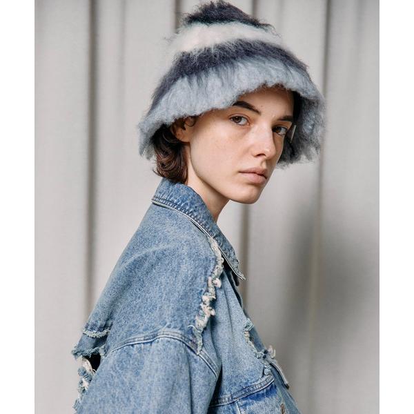 帽子 ハット Multi Border Knit Hat/マルチボーダーニットハット「MAISON ...