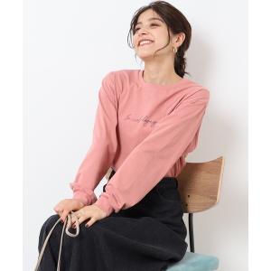 tシャツ Tシャツ レディース 大人の抜け感コーデに ラウンドヘム プリントロンTの商品画像