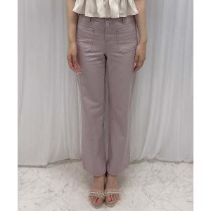 パンツ ポケットストレートパンツ レディース