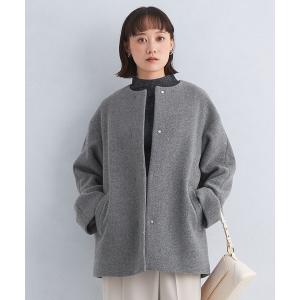 レディース SENTDALE WOOL セントデールウール ノーカラー ミドル コート｜zozo