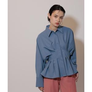ブラウス シャツ ドルマンタックビッグシャツ レディース