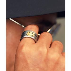 指輪 メンズ スマイル リング ステンレス 指輪 トランプ ファニー｜ZOZOTOWN Yahoo!店