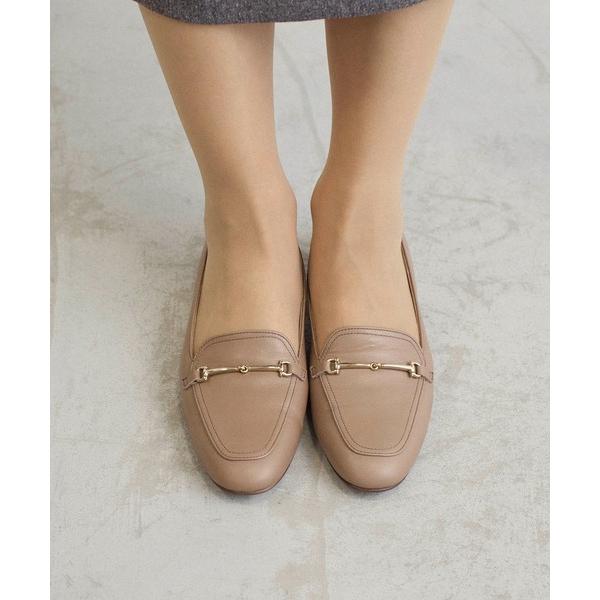 ローファー ヒールアップスクエアローファー レディース