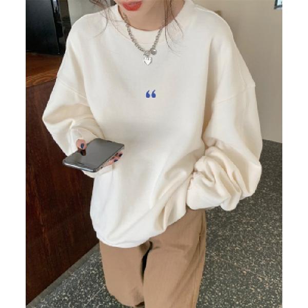 トレーナー スウェット シンボルマーク シンプル ワンポイント オーバーサイズ スウェット ビッグシ...