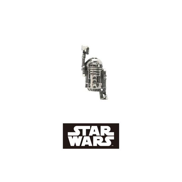 ピアス STAR WARS/スターウォーズ R2-D2 ぶらさがり ピアス シルバー925 メンズ ...
