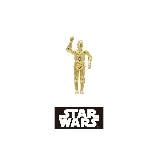 ピアス STAR WARS/スターウォーズ C3-PO ぶらさがり ピアス シルバー925 メンズ ...