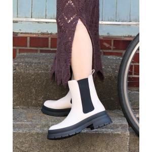 ブーツ 「sesenta」トラックソールサイドゴアブーツ レディース