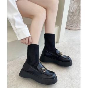 ブーツ レディース 「OKUOKU　0909」厚底 / ソックスブーツ oku-shoes-663970492197-50 U｜ZOZOTOWN Yahoo!店