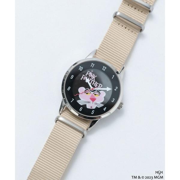 腕時計 メンズ 「PINK PANTHER(ピンクパンサー)×BAYFLOW」ラウンド時計
