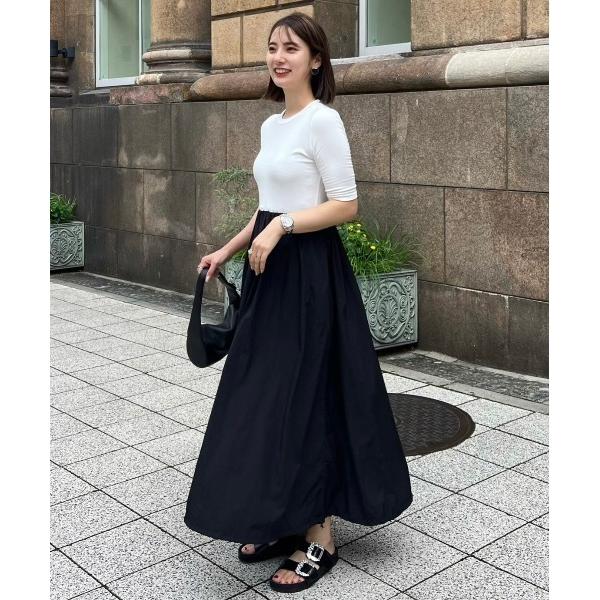 ワンピース ドロストヘム異素材ドッキングワンピース