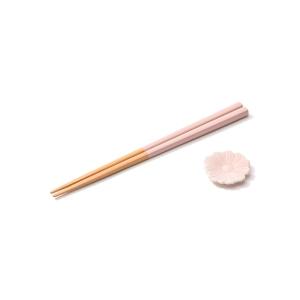 カトラリー レディース 箸＆箸置きギフトセット ピンク
