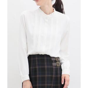 ブラウス シャツ フリルピンタックブラウス レディース