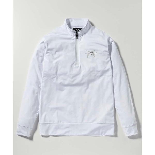 tシャツ LUXEAKMPLUS×roar(リュクスエイケイエムプラス)ゴルフ ハーフジップモックネ...
