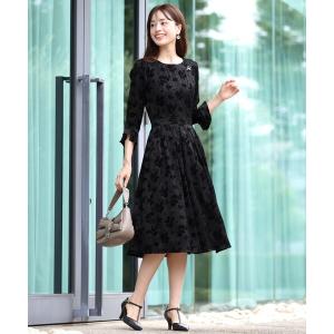 Tiaclasse ワンピース 「安田美沙子さん着用」フラワーフロッキー