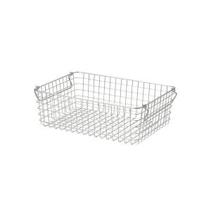 収納 ステンレスワイヤーバスケット３　約幅３７×奥行２６×高さ１２ｃｍ