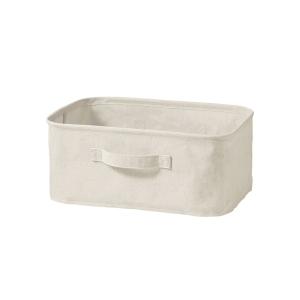 収納 ポリエステル麻　ソフトボックス　長方形　小　約幅３７×奥行２６×高さ１６ｃｍ