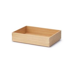 無印良品（MUJI） 収納 重なる竹材長方形ボックス ハーフ 小 約幅26