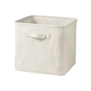 収納 ポリエステル麻　ソフトボックス　Ｌ　約幅３５×奥行３５×高さ３２ｃｍ