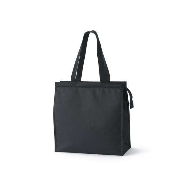 エコバッグ ポリエステル　買い物バッグ　大／保冷剤用ポケット付き　約３６．５×３６．５×マチ１７．５...