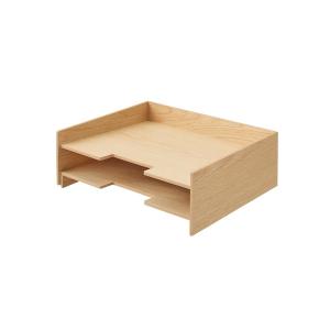 木製A4書類整理トレー 2段