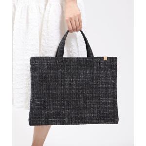 トートバッグ ツイードトート フォーマルバッグ レディース