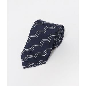ネクタイ LIFE STYLE TAILOR　23AW国内タイジグザグ1
