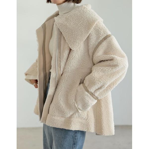 ムートンコート ボアコート 「m___yo__さん着用」「金子麻貴さん着用」「低身長サイズ有」ビッグ...