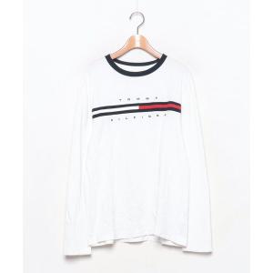 【TOMMY HILFIGER】 長袖Tシャツ M ホワイト MEN