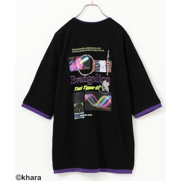 tシャツ Tシャツ メンズ EVANGELION エヴァンゲリオン 機体モチーフドルマンTシャツ