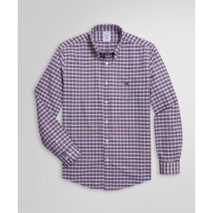 シャツ ブラウス ロングスリーブ ノンアイロン アウトラインチェック カジュアルシャツ Regular Fit｜zozo