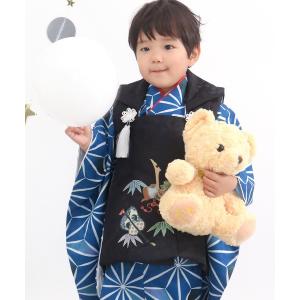 utatane 着物 七五三3歳用被布コートセット 男の子 ジャガード