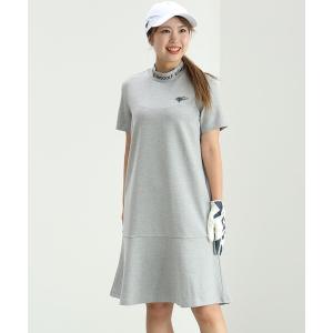 ワンピース BEAMS GOLF ORANGE LABEL / 襟ロゴ モックネックシャツ ワンピース｜zozo