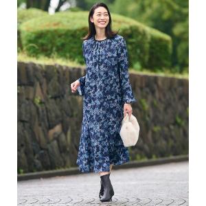 自由区 2025 洗えるリネンライクフラワープリント スカート 自由区 スカート リネンライクフラワープリント : ZOZOTOWN