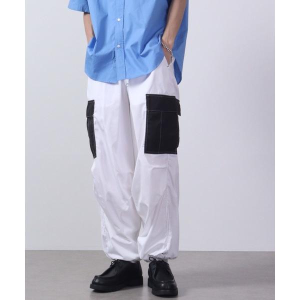 カーゴパンツ MARENGO カラー切替ナイロンスノーカーゴパンツ メンズ レディース