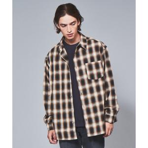 WACKO MARIA（ワコマリア） OMBRE CHECK OPEN COLLAR SHIRT L/S(TYPE-4