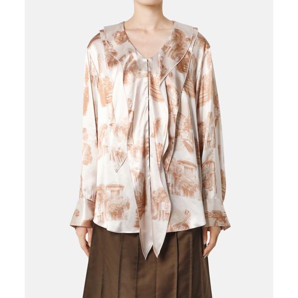 ブラウス シャツ ランドスケーププリントブラウス / Landscape Print Blouse ...