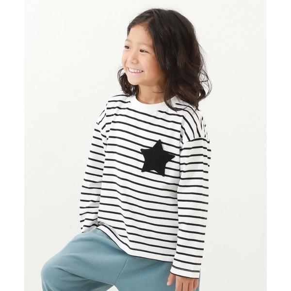 tシャツ 名札穴あかない 長袖Tシャツ キッズ 子供服 男の子 女の子