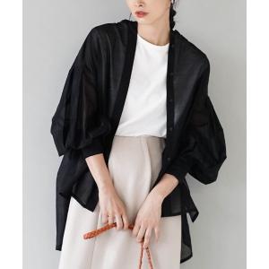 ブラウス シャツ ボリュームスリーブ シアーチュ...の商品画像