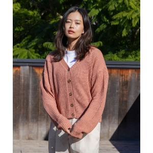 カーディガン CARDIGAN/ROIAL(ロイアル）ショート丈リブニットカーディガン レディース