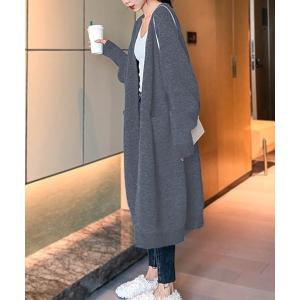 カーディガン ロングニットカーディガン レディース
