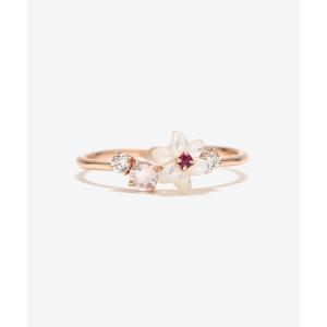 BLOOM（ブルーム） 指輪 リング 9月誕生花 K10 ピンクゴールド