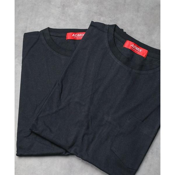 tシャツ 半袖 「ポケット付」2SET クルーネックTシャツ レディース メンズ