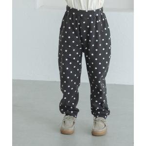 パンツ ユニセックス サルエル パンツ 総柄プリント