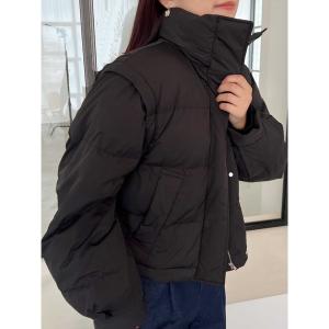 ダウンコート ダウンジャケット パフボリュームダウンライクジャケット レディース