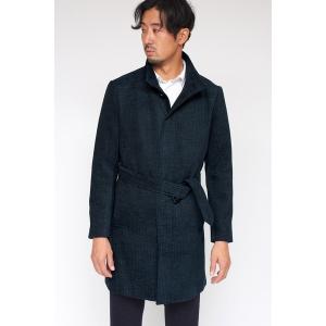 トルネードマート　シングル　トレンチコート　日本製☆ブラック TORNADO MART（トルネードマート） トレンチコート コート T/Cスエード