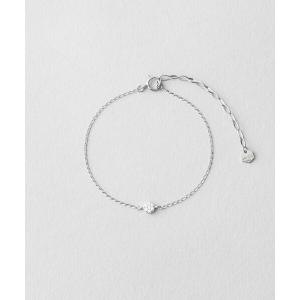 美品 agete シルバーチェーンブレスレット プレートチェーンブレスレット | シルバーアクセサリーブランド