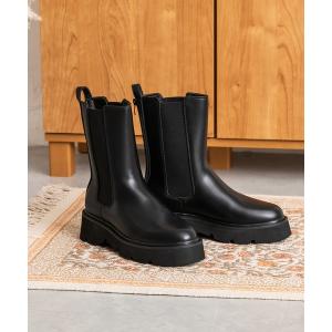 ブーツ ボリュームソール サイドゴア ショートブーツ レディース