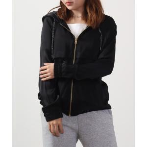 コート アウター DIMENSIONE danza　シャイニーZIPフーディー レディース