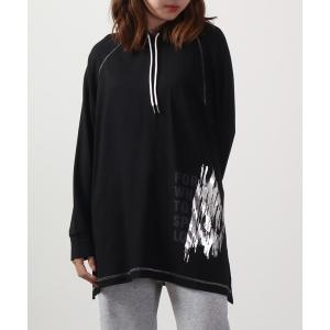 パーカー DIMENSIONE danza　ビックシルエットラグランフーディー レディース