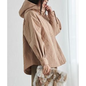 ダウンコート ダウンジャケット 2WAY中綿キルティングダウンジャケット レディース